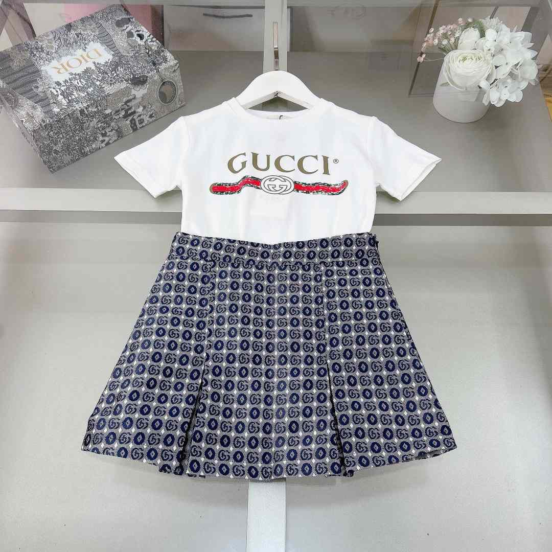 Gucci Kid's Tee & Skirt - PerfectKickZ