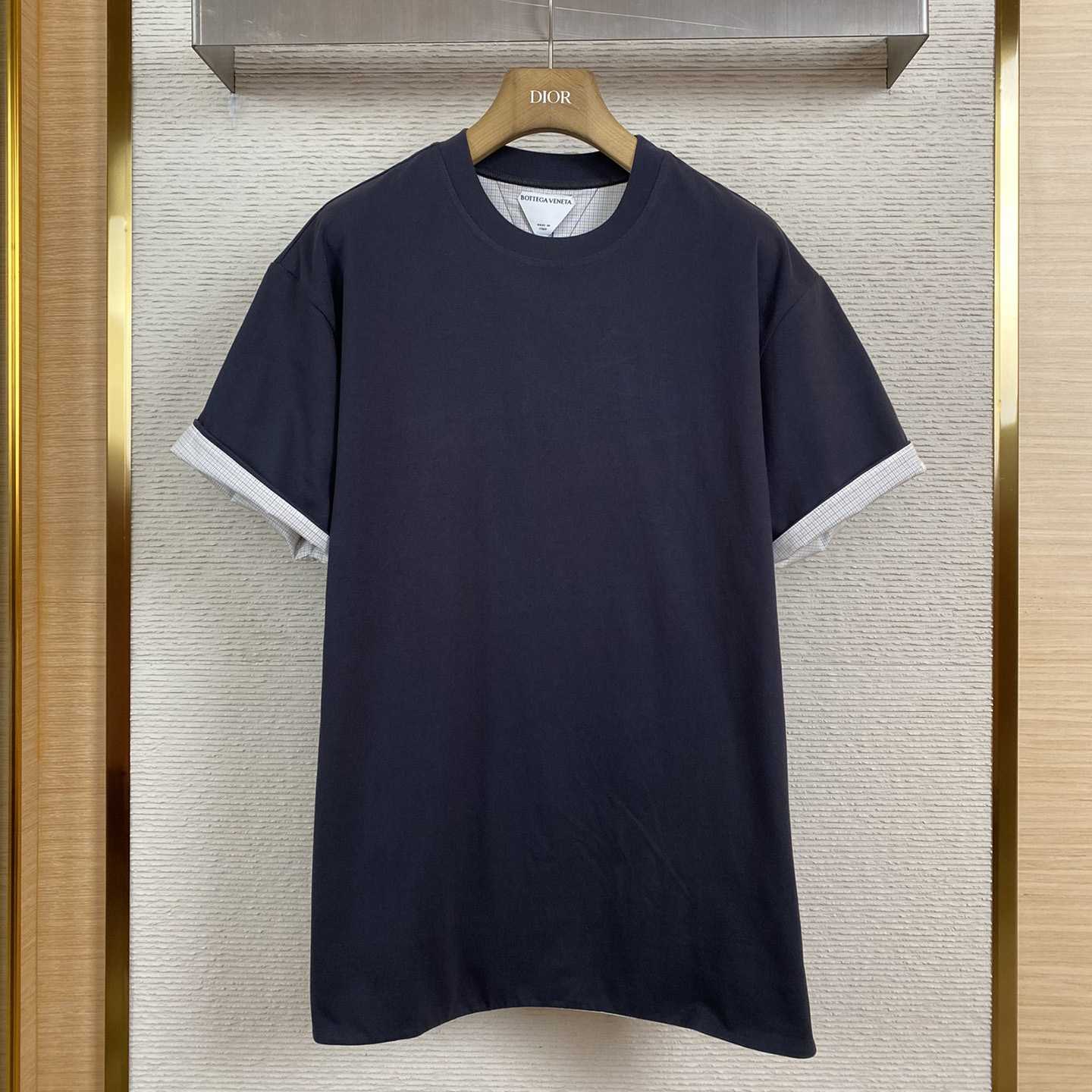 Bottega Veneta Double Layer Striped Cotton T-Shirt - PerfectKickZ