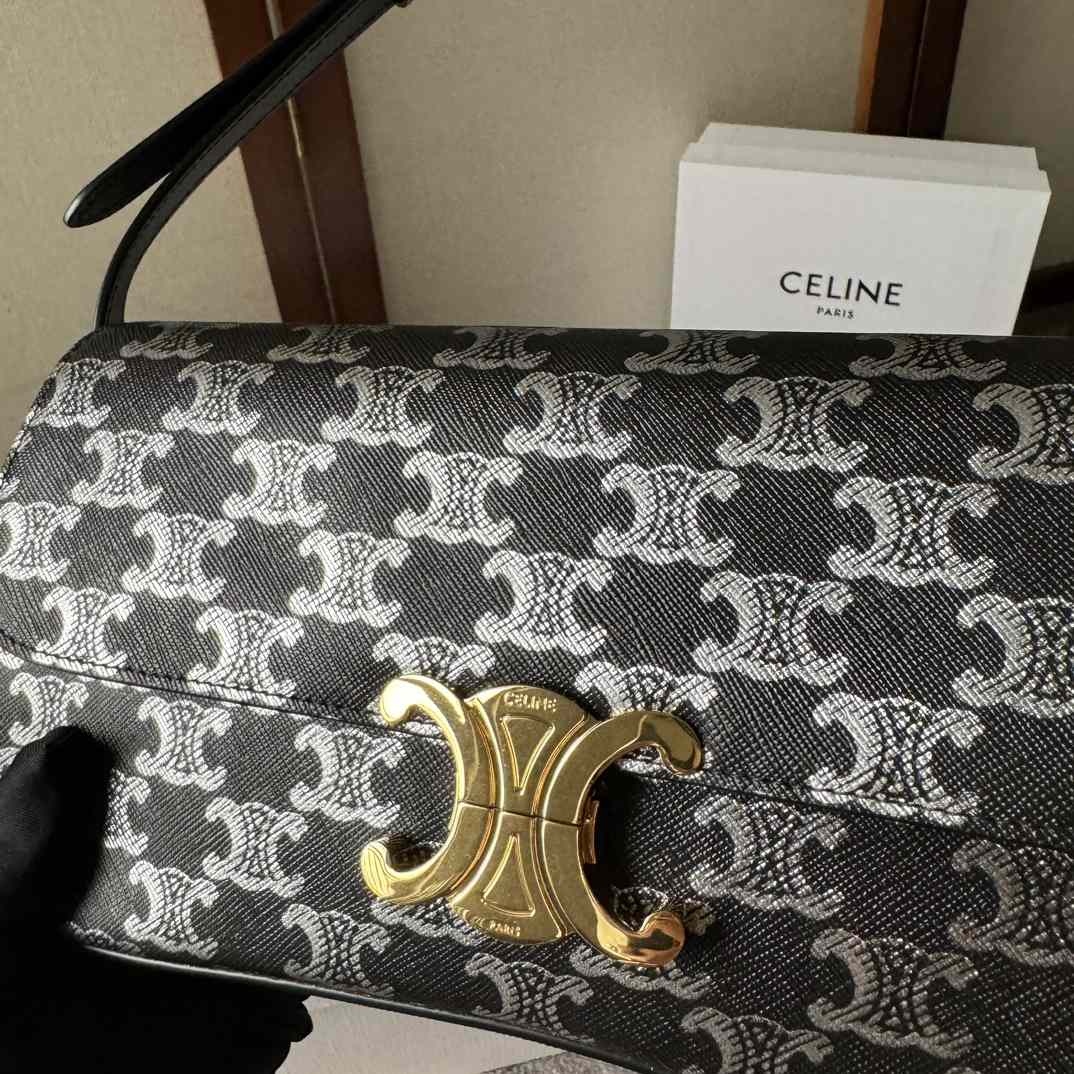 Celine Medium Celine Lola Bag In Triomphe Canvas Two-tone  - 