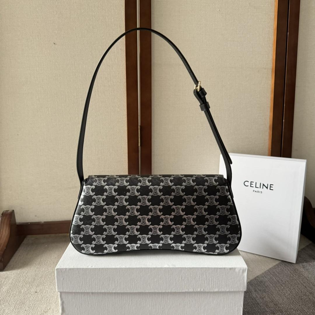 Celine Medium Celine Lola Bag In Triomphe Canvas Two-tone  - 