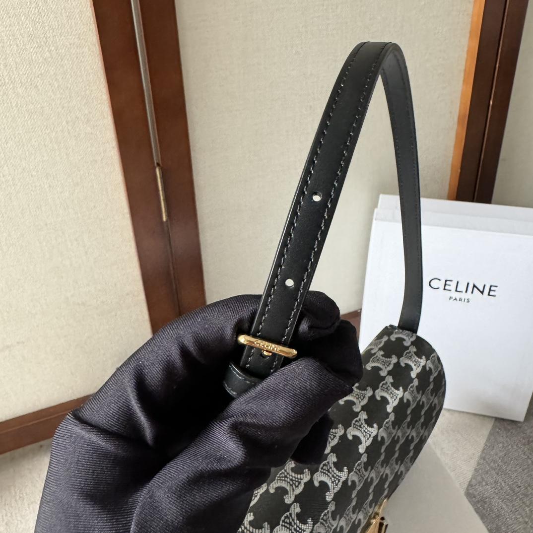 Celine Medium Celine Lola Bag In Triomphe Canvas Two-tone  - 