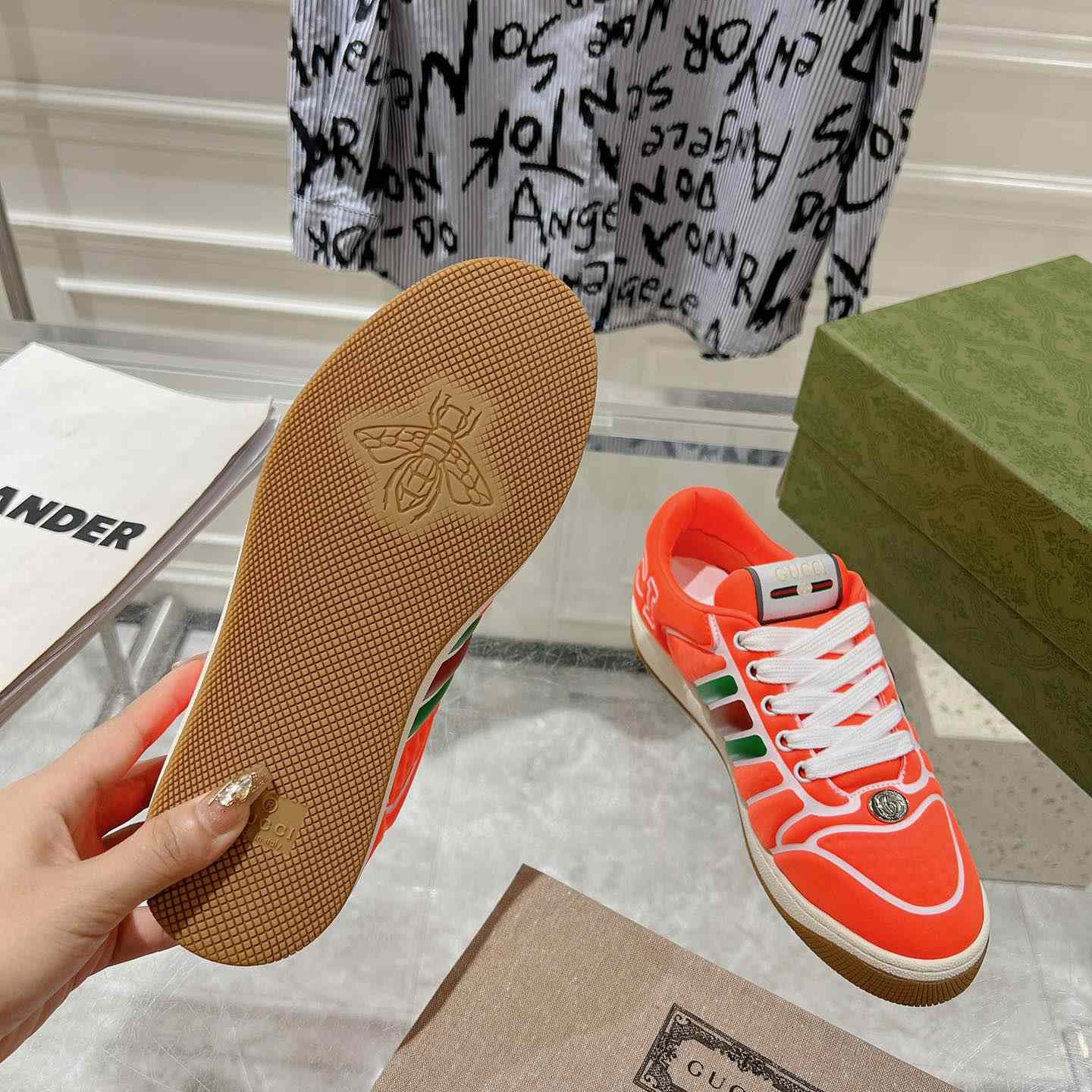 Gucci Screener Sneaker With Web - PerfectKickZ