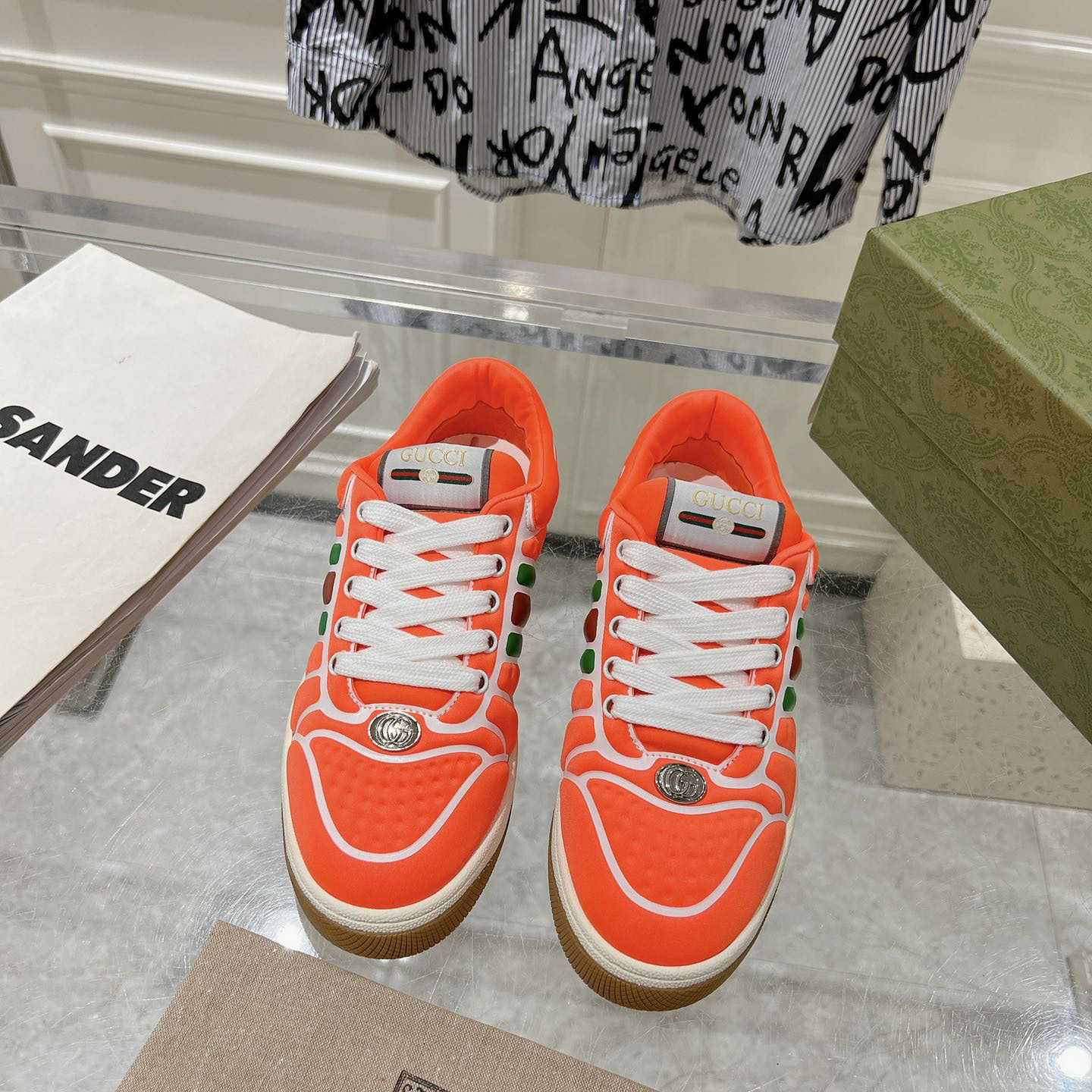 Gucci Screener Sneaker With Web - PerfectKickZ