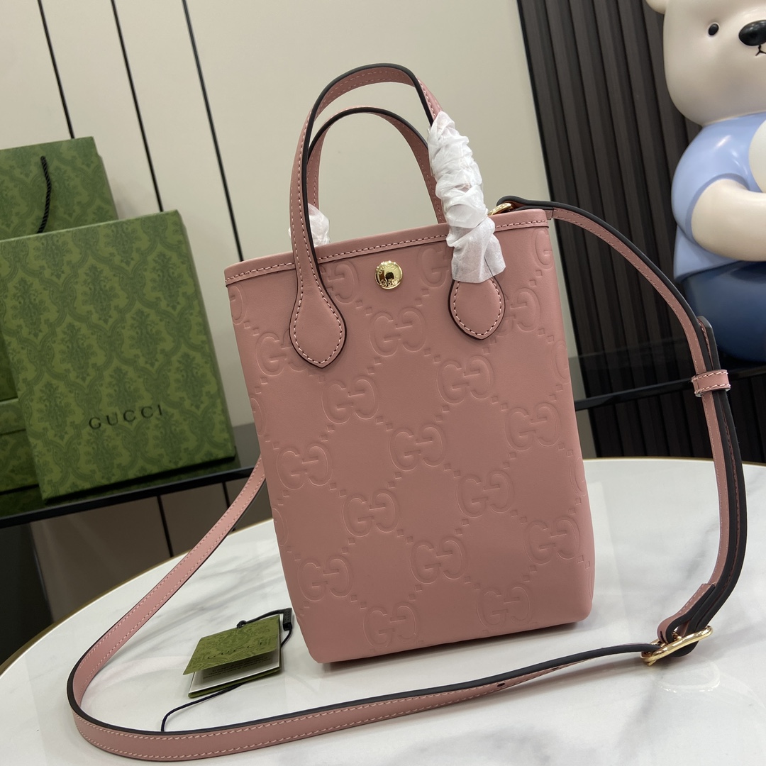 Gucci GG Super Mini Bag With Strap - PerfectKickZ