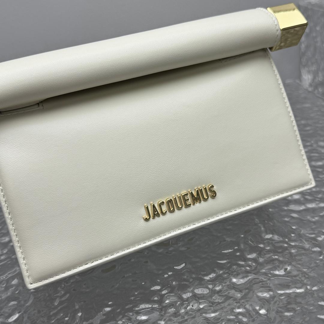 Jacquemus La Petite Pochette Rond Carré Cross Body Bag (20×7×14cm) - PerfectKickZ