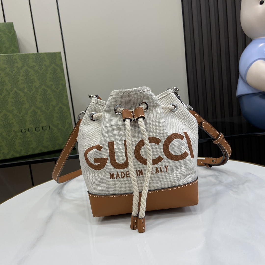 Gucci Mini Shoulder Bag With Gucci Print - PerfectKickZ