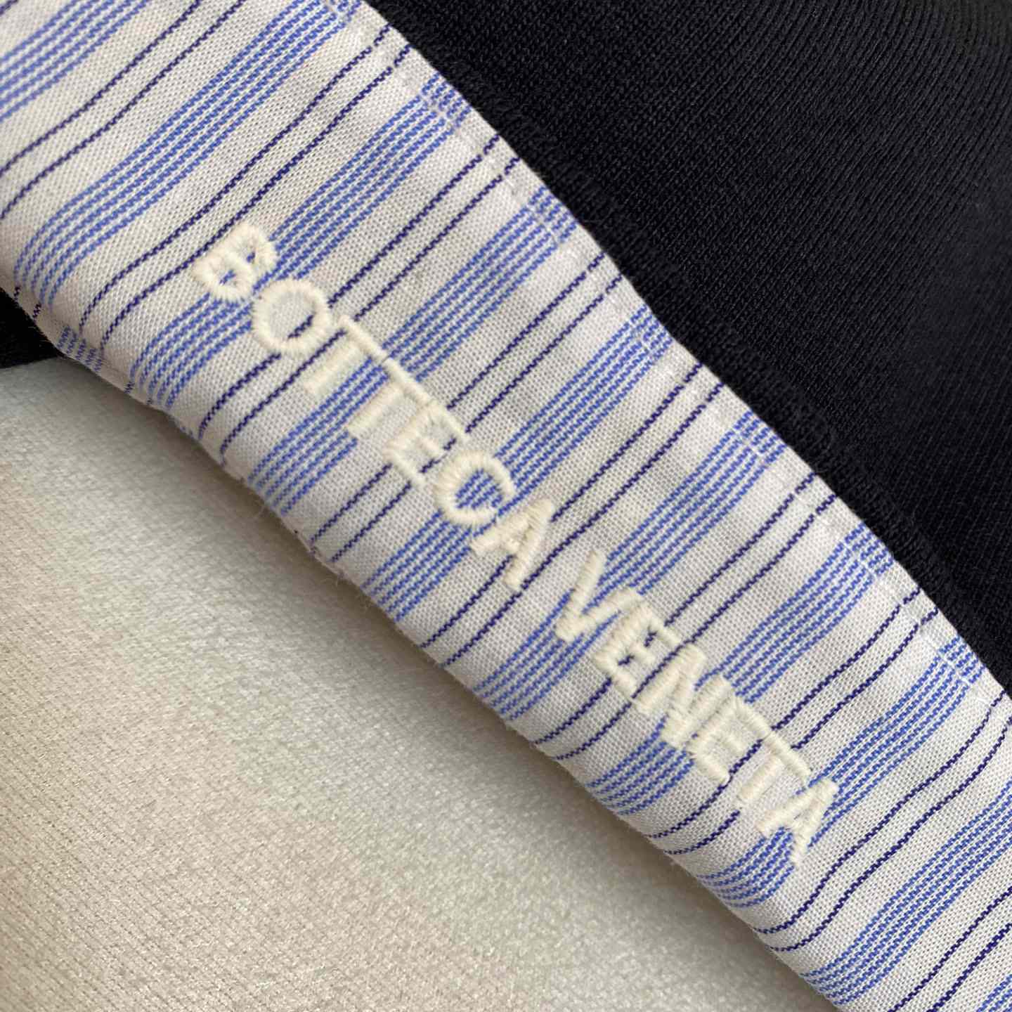 Bottega Veneta Double Layer Striped Cotton T-Shirt - 