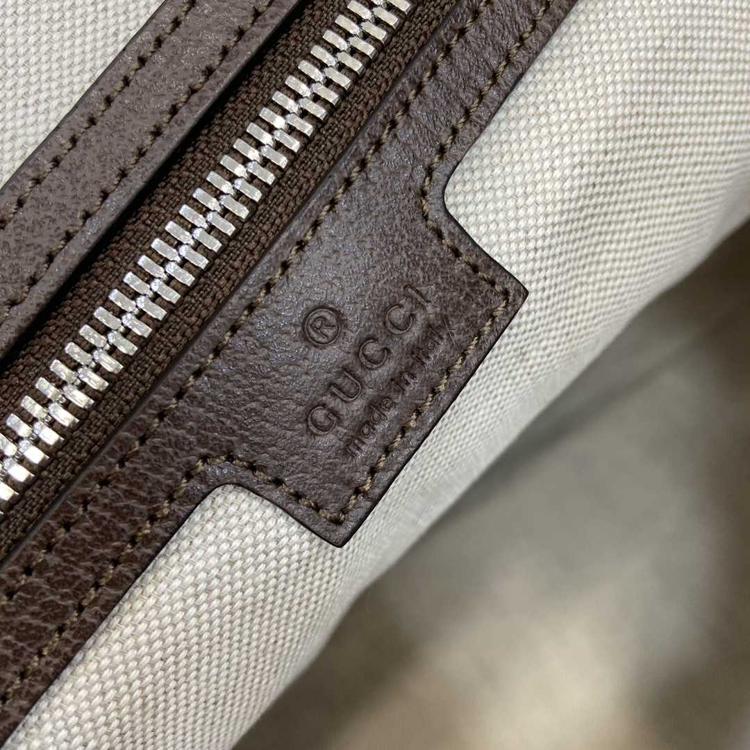 Gucci Canvas Tote Bag With Embossed Detail  - PerfectKickZ