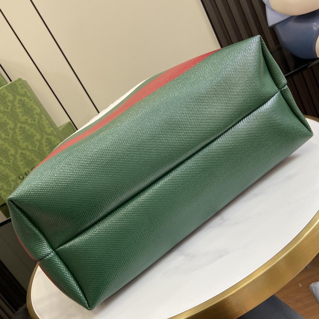 Gucci Canvas Tote Bag With Embossed Detail  - 