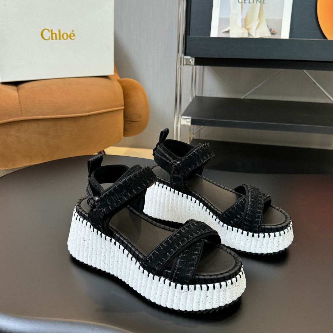 Chloe Nama Wedge Sandal - PerfectKickZ