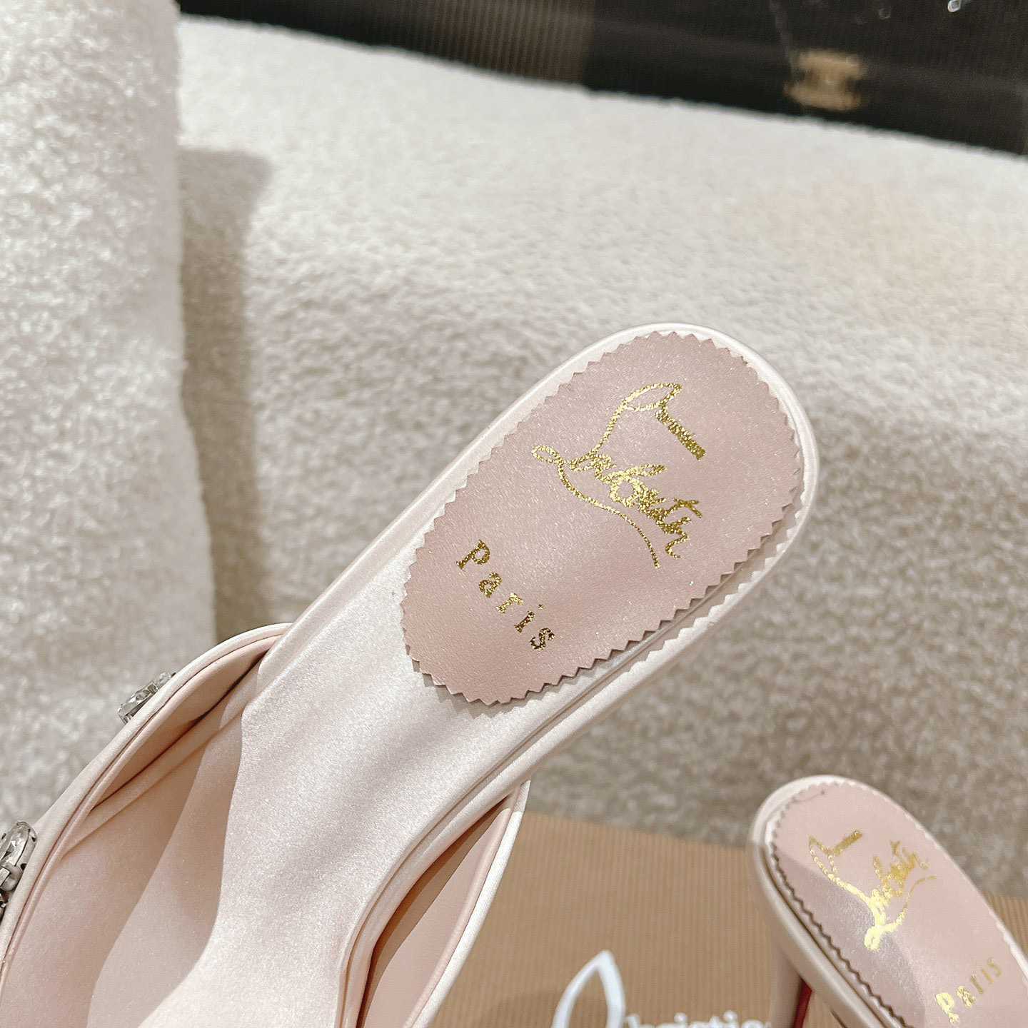 Christian Louboutin Degraqueen 85mm Satin Mules - PerfectKickZ