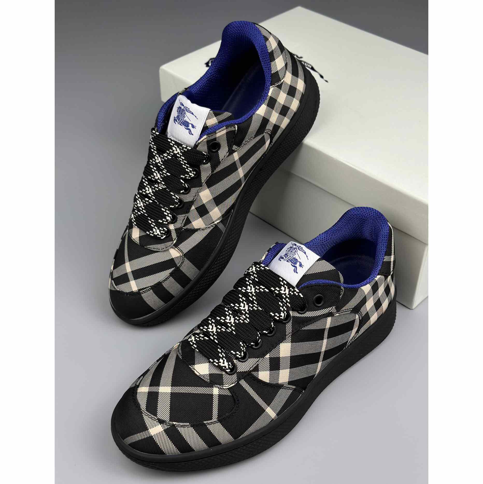 Burberry Check Terrace Sneakers - PerfectKickZ