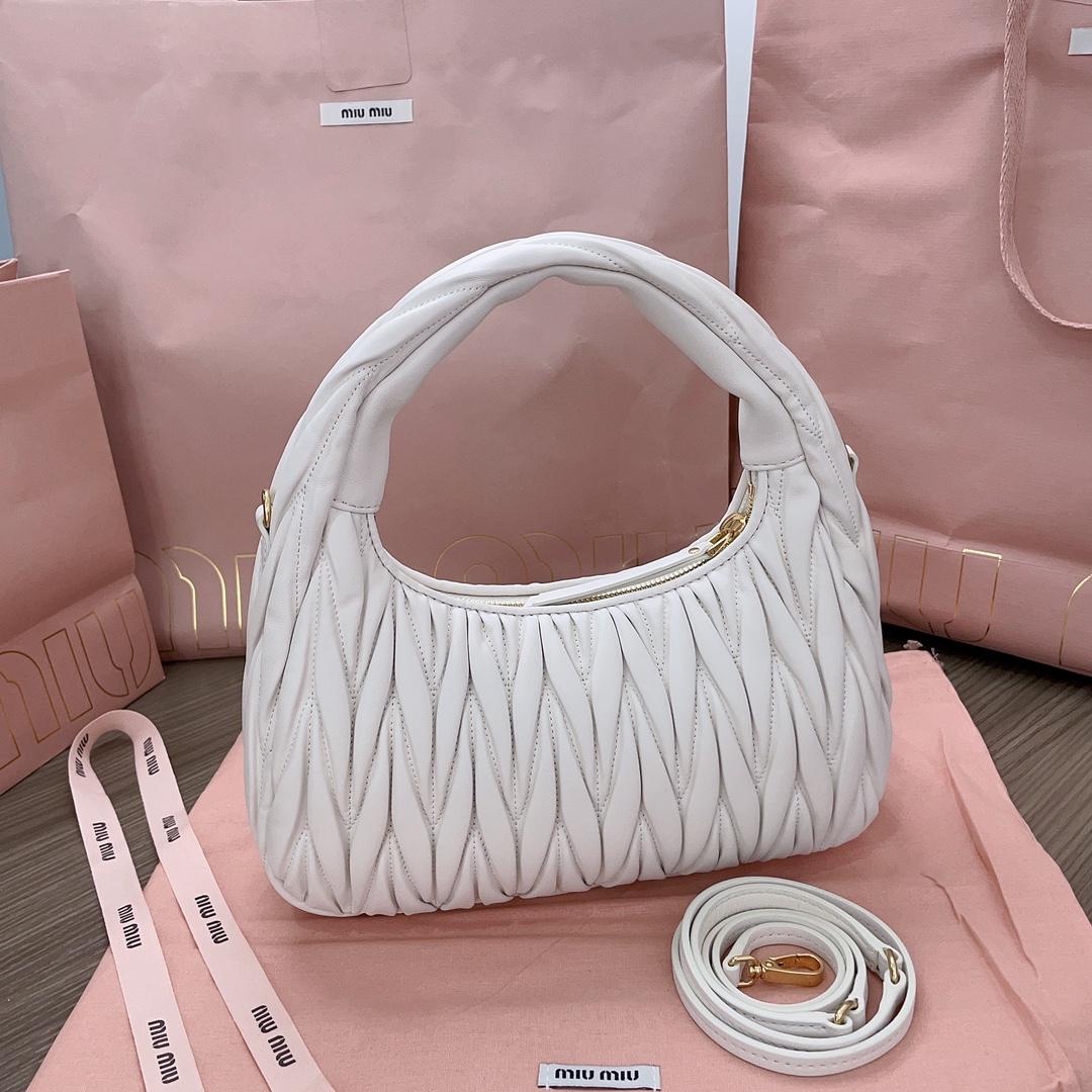 Miu Miu Wander Hobo Bag (25X18X7cm) - PerfectKickZ