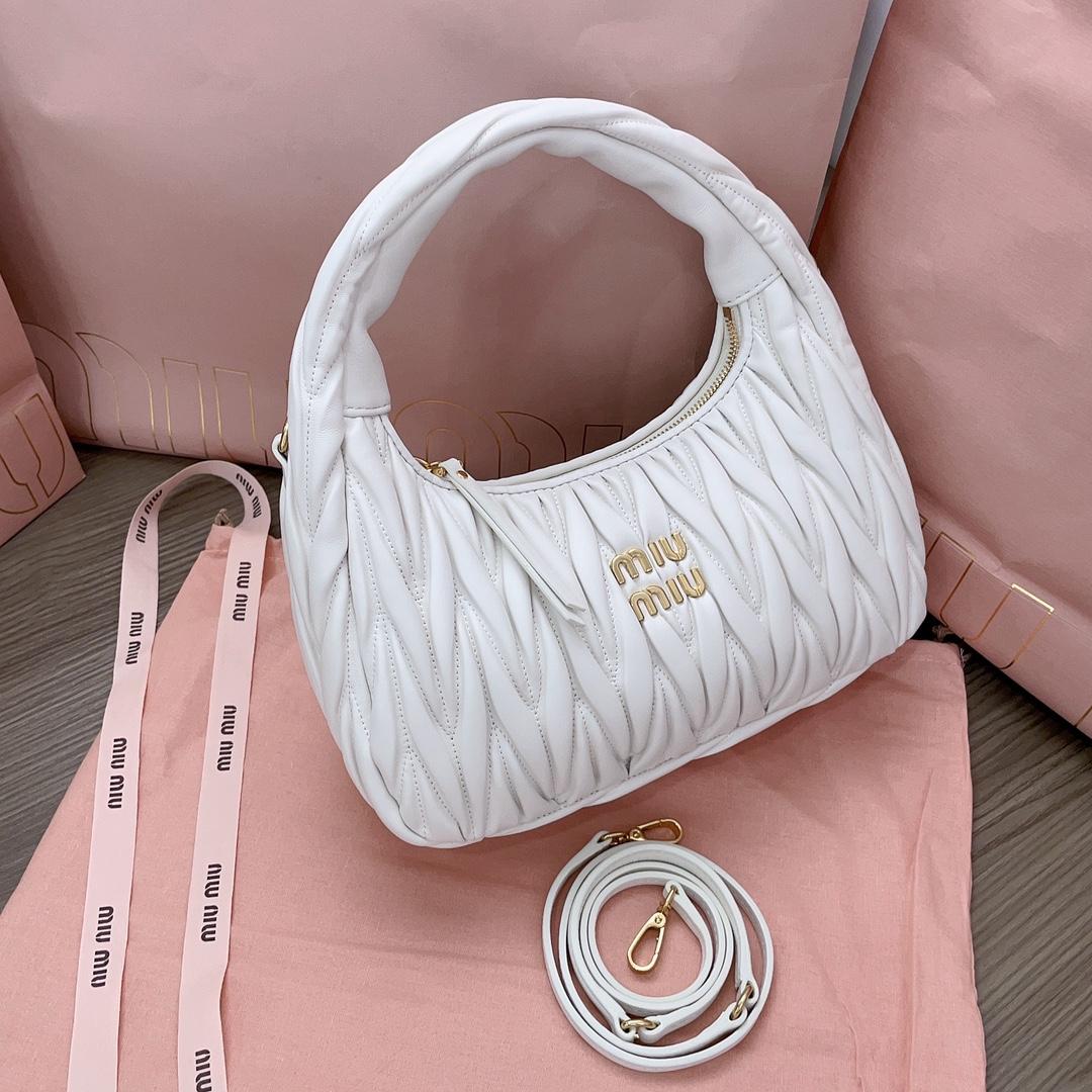 Miu Miu Wander Hobo Bag (25X18X7cm) - PerfectKickZ
