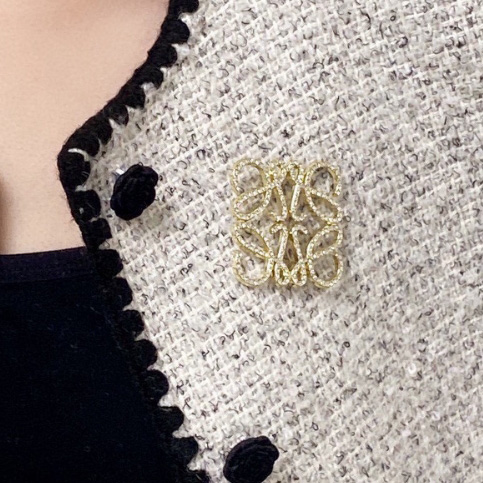 Loewe Anagram Brooch - PerfectKickZ