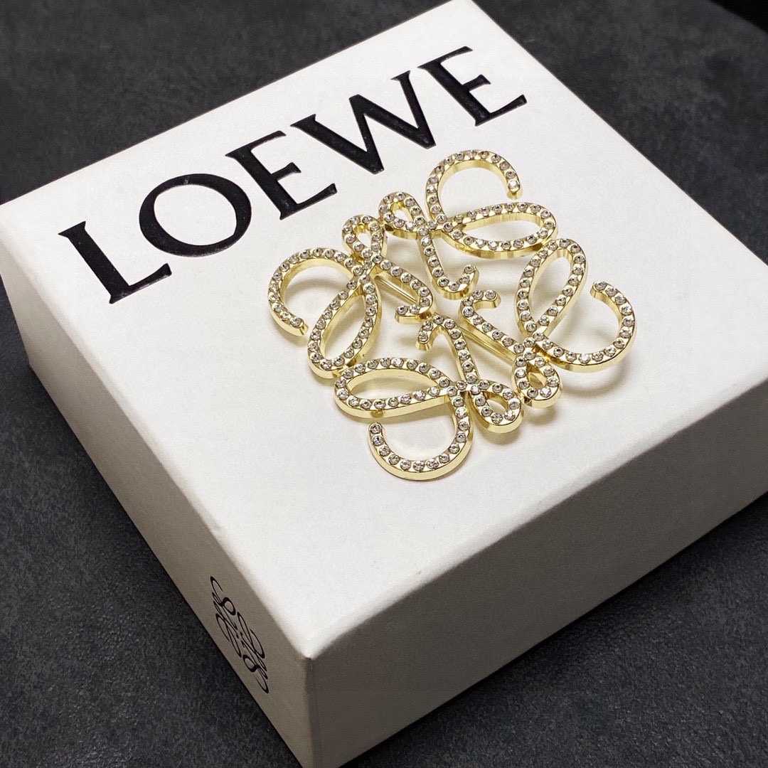 Loewe Anagram Brooch - PerfectKickZ