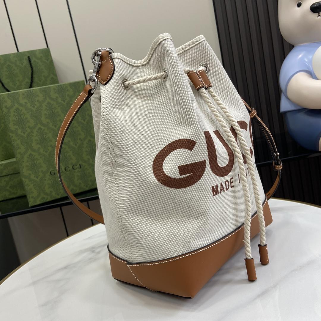 Gucci Small Shoulder Bag With Gucci Print - PerfectKickZ