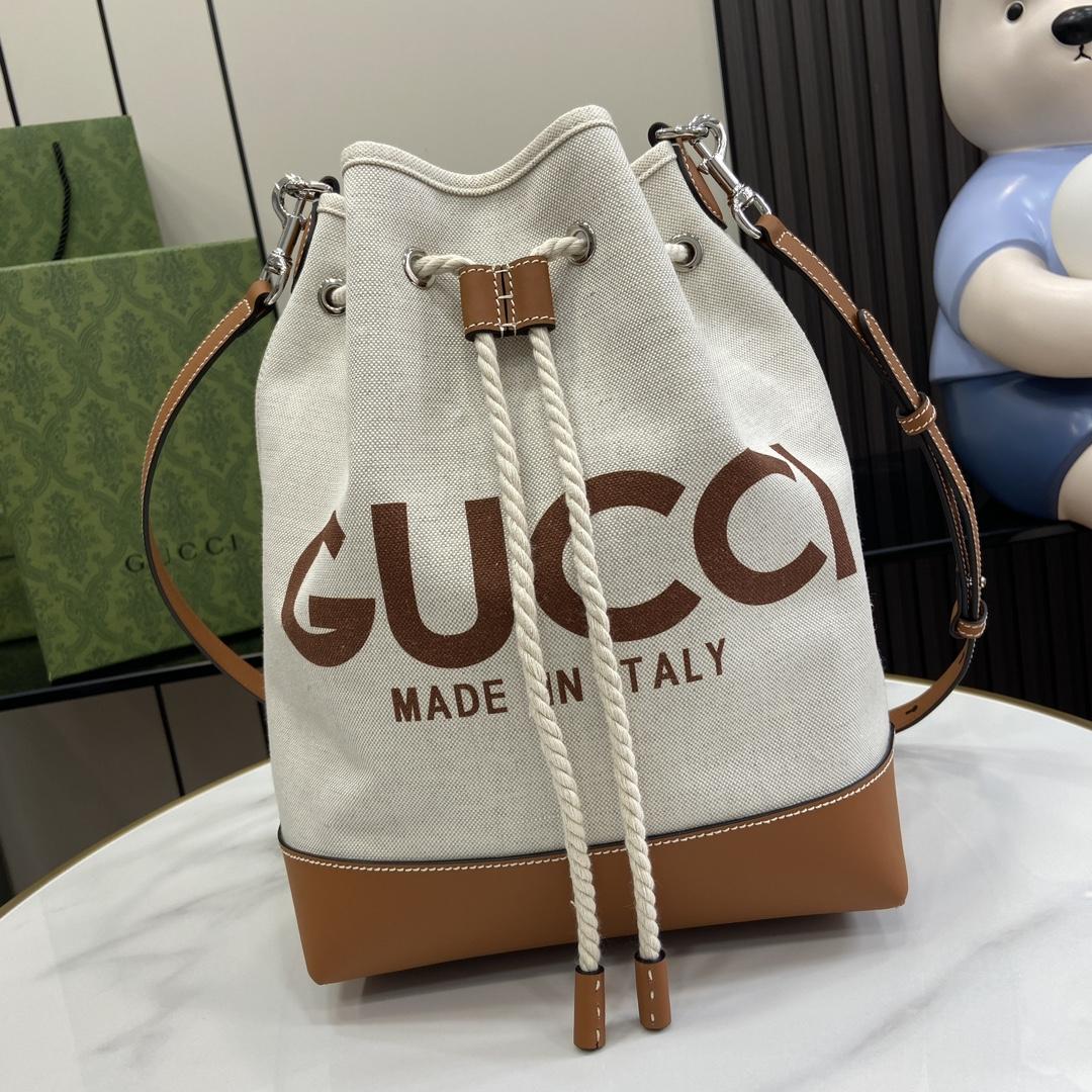 Gucci Small Shoulder Bag With Gucci Print - PerfectKickZ