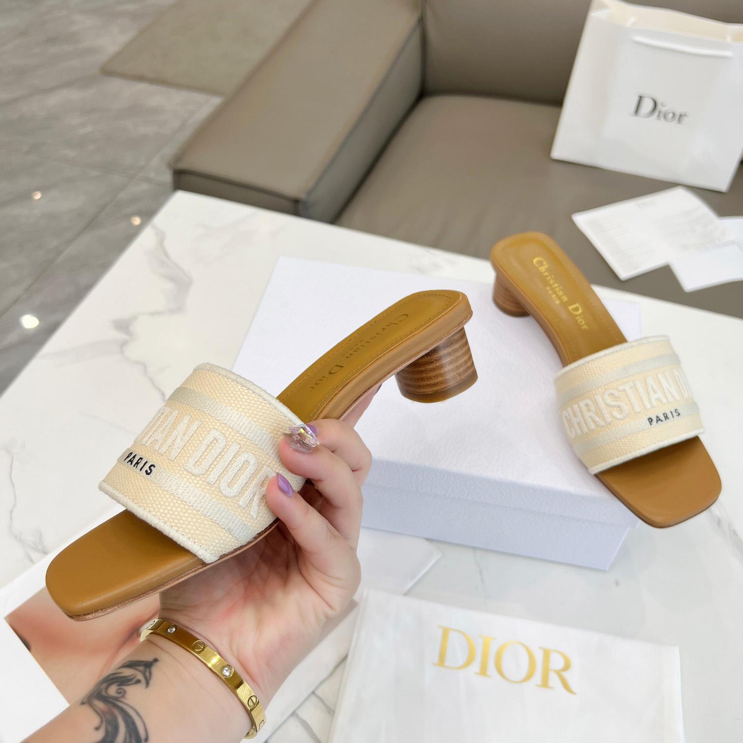 Dior Dioriviera Dway Heeled Slide - PerfectKickZ