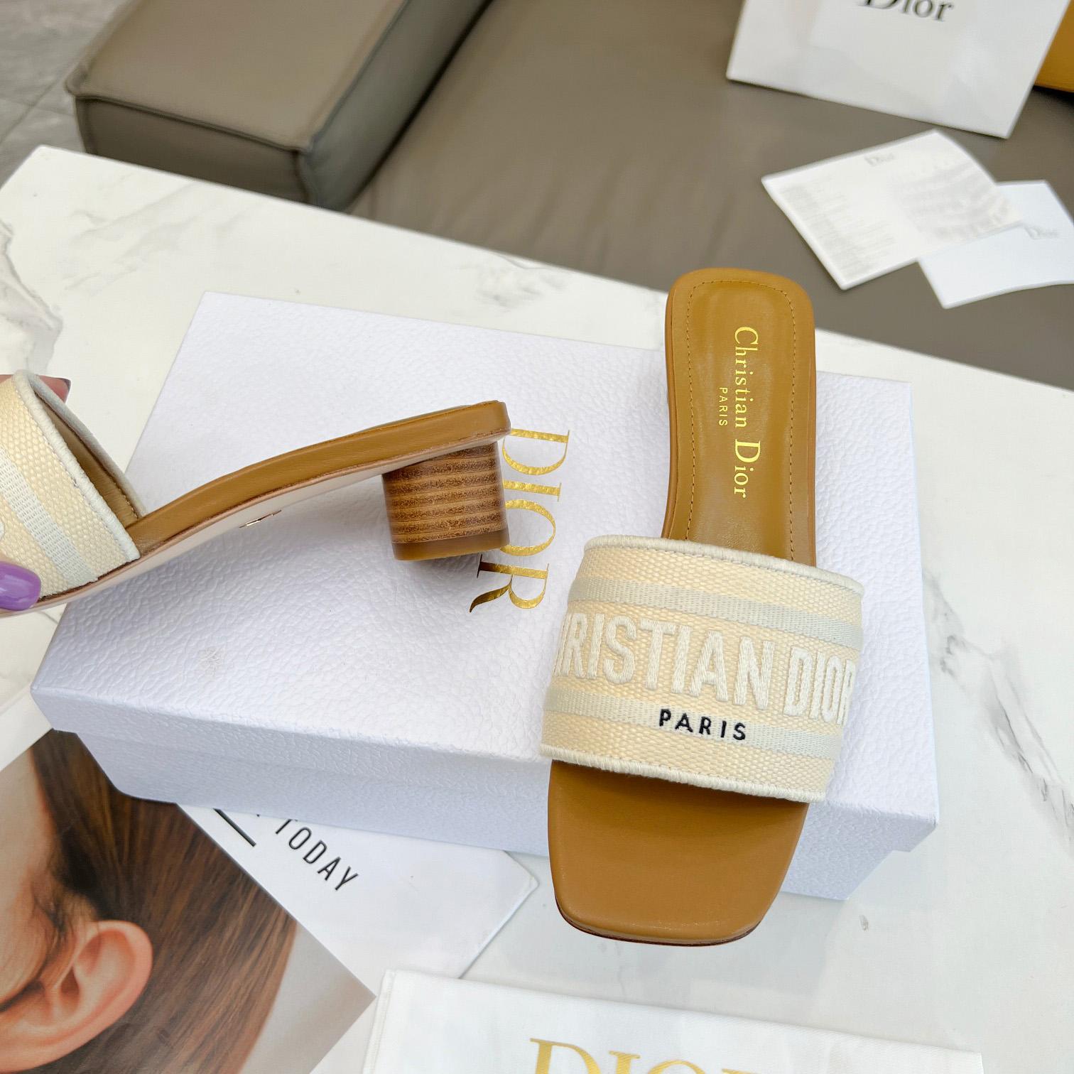 Dior Dioriviera Dway Heeled Slide - PerfectKickZ