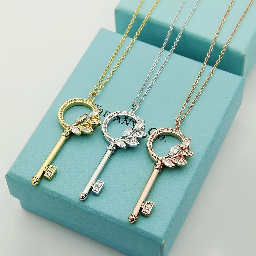 Tiffany & Co.  Diamond Vine Circle Key In Platinum - PerfectKickZ