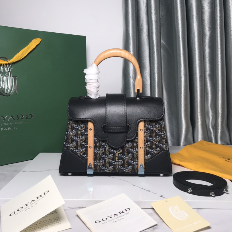 Goyard Goyardine Structure Mini Saigon Black  （ 20-14.5-9cm） - PerfectKickZ