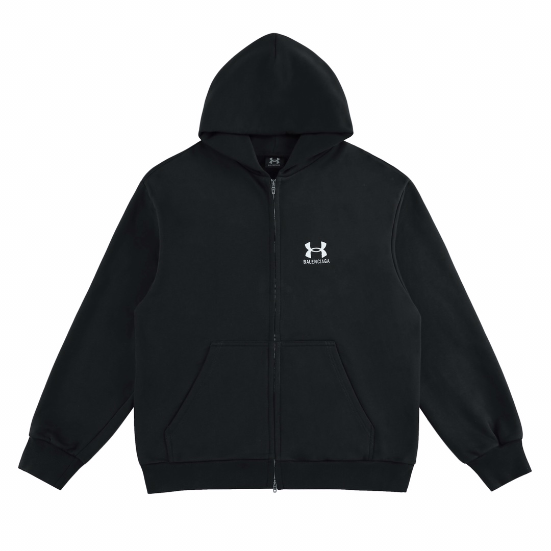 Balenciaga x Under Armour Zip-Up Hoodie Regular Fit - PerfectKickZ