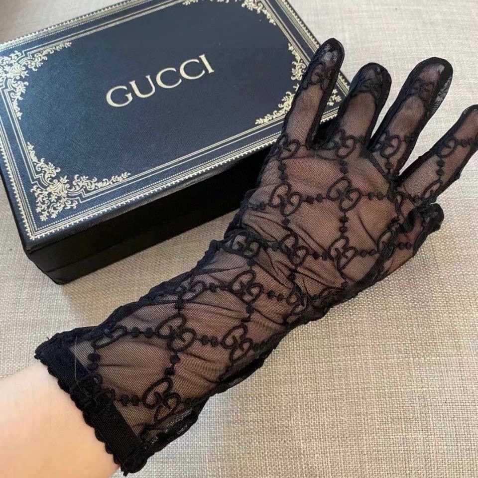 Gucci Tulle Gloves With GG Motif - PerfectKickZ