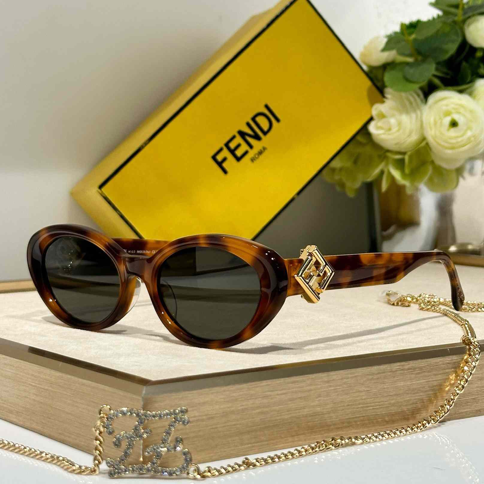 Fendi Diamonds Acetate Sunglasses    FE40140U - PerfectKickZ