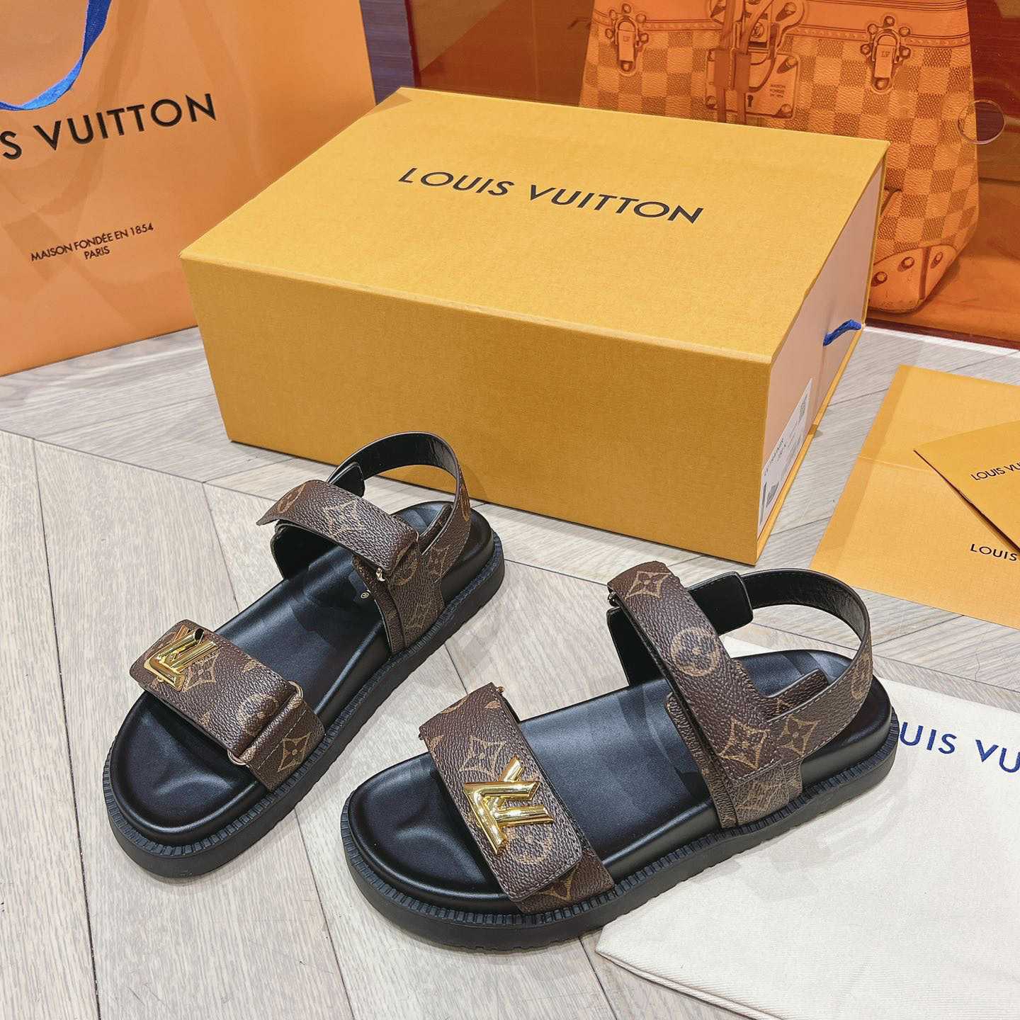Louis Vuitton LV Sunset Flat Comfort Sandal   1ACL9C - PerfectKickZ