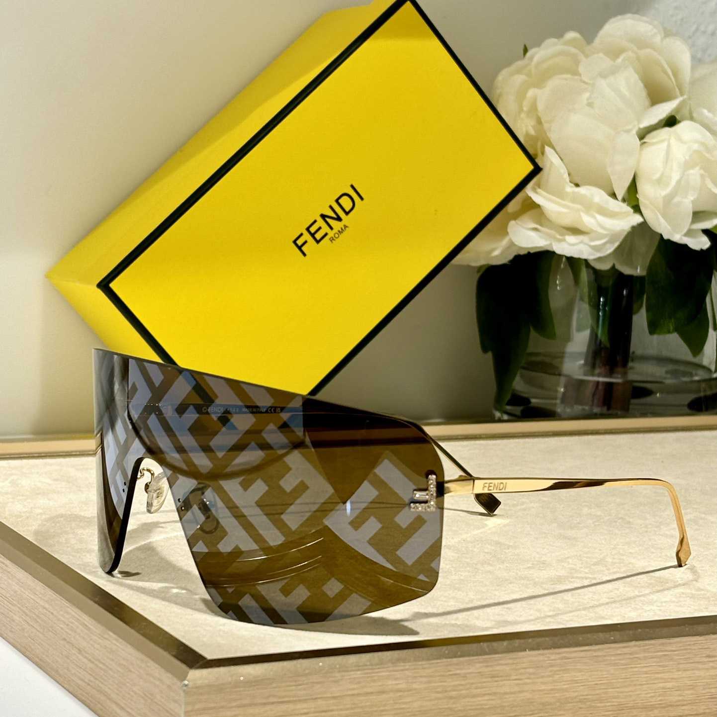 Fendi First Crystal Sunglasses    FE4121U - PerfectKickZ