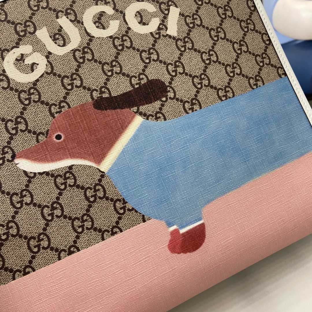 Gucci Children's Dog Print Tote Bag - PerfectKickZ