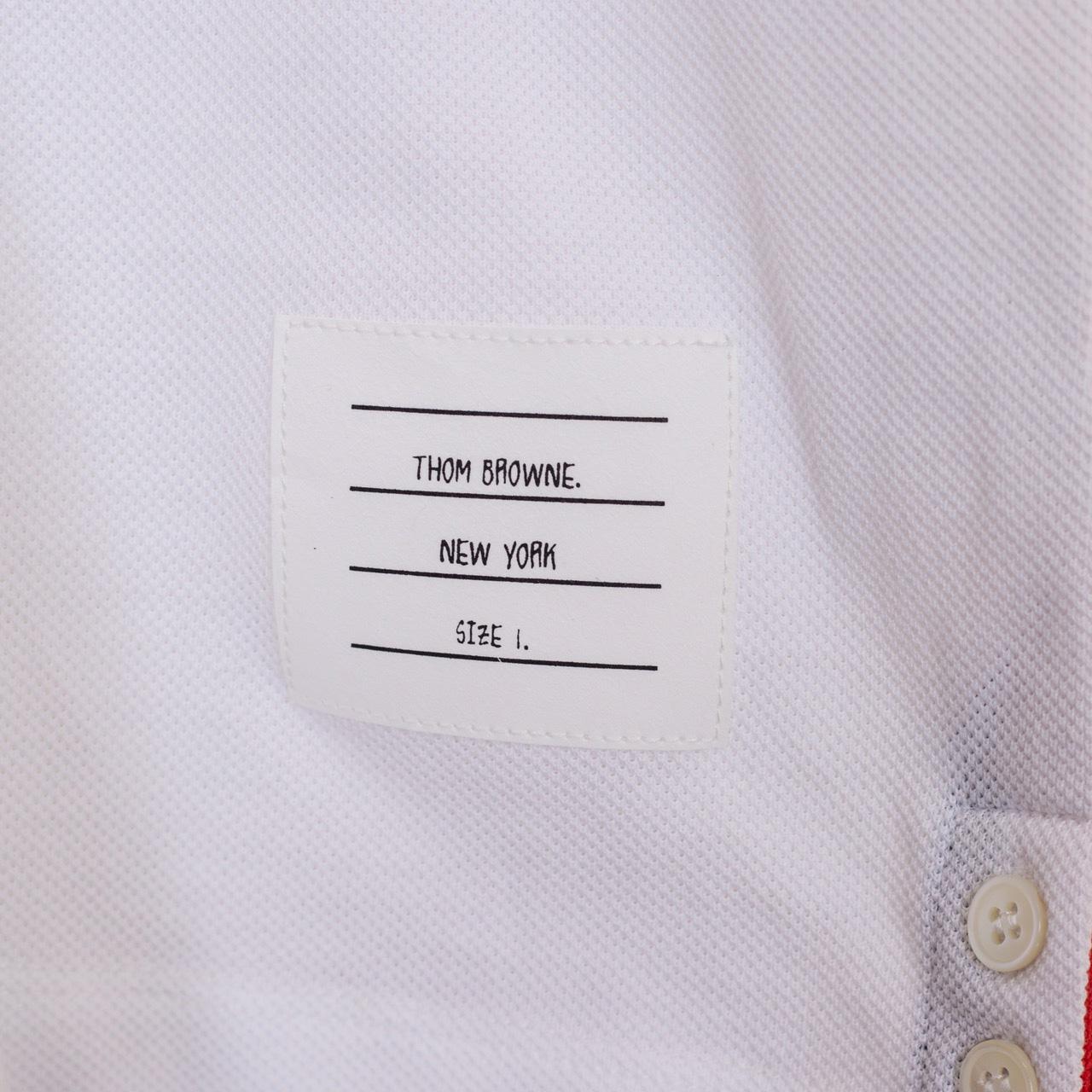 Thom Browne Classic Pique 4-Bar Short Sleeve Polo  2091 - PerfectKickZ