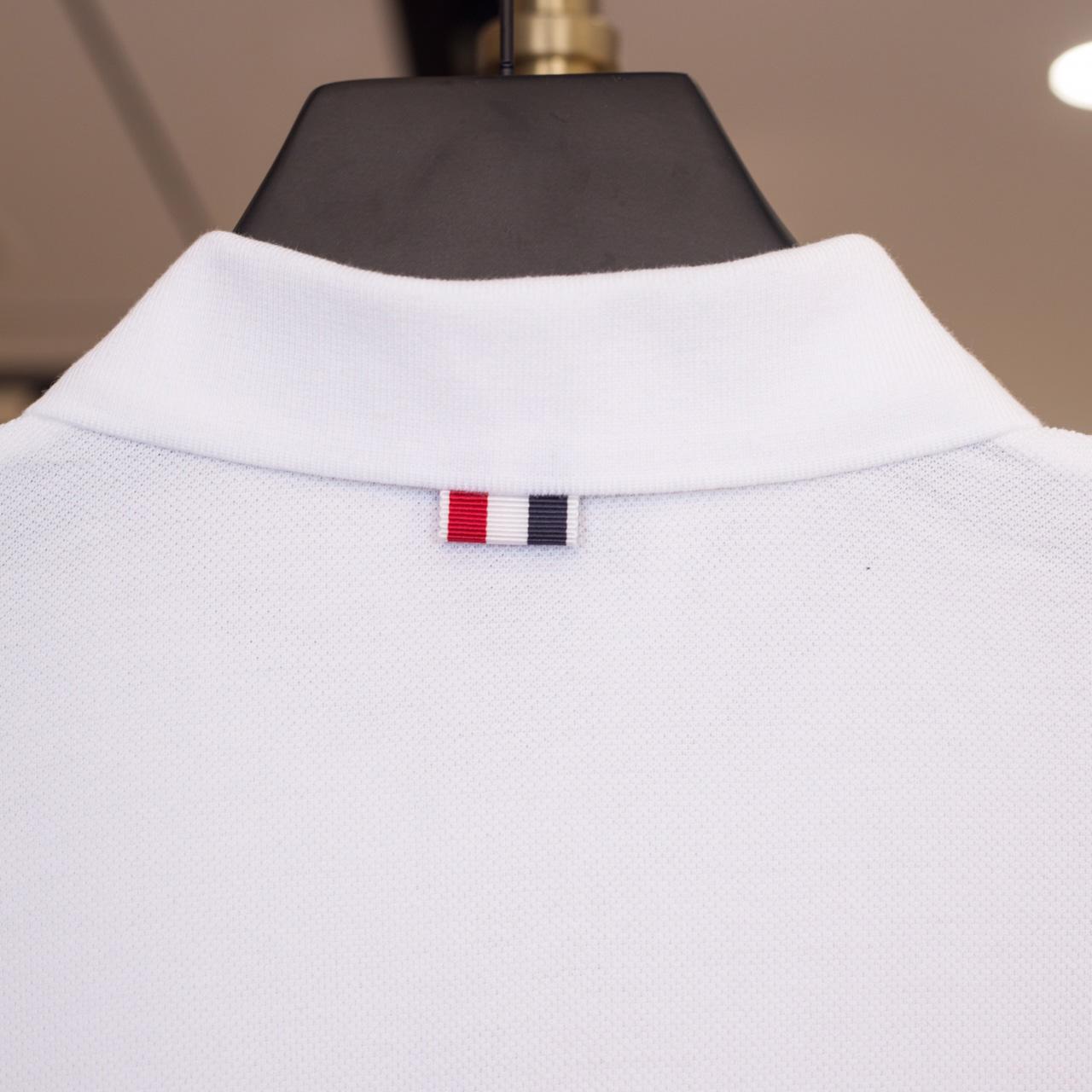 Thom Browne Classic Pique 4-Bar Short Sleeve Polo  2091 - PerfectKickZ