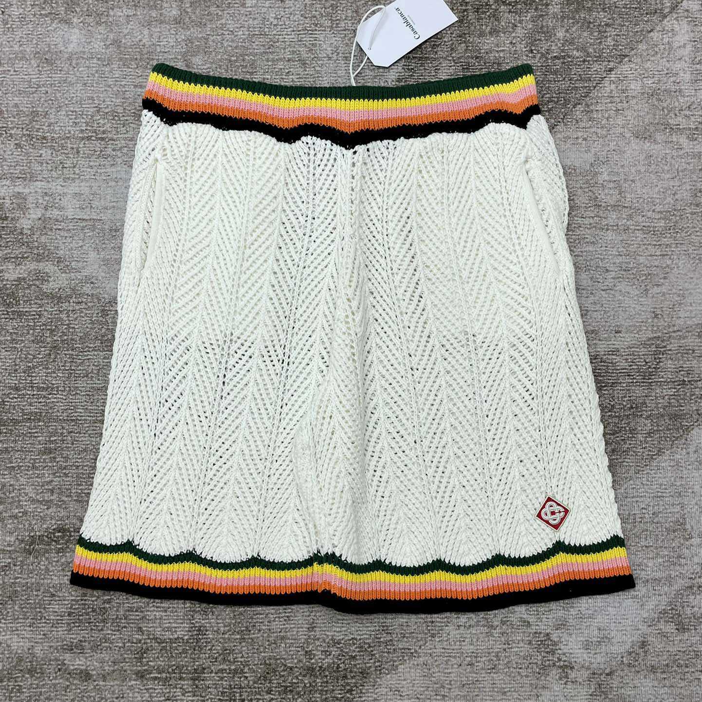 Casablanca Chevron Lace Shorts   D0046 - PerfectKickZ