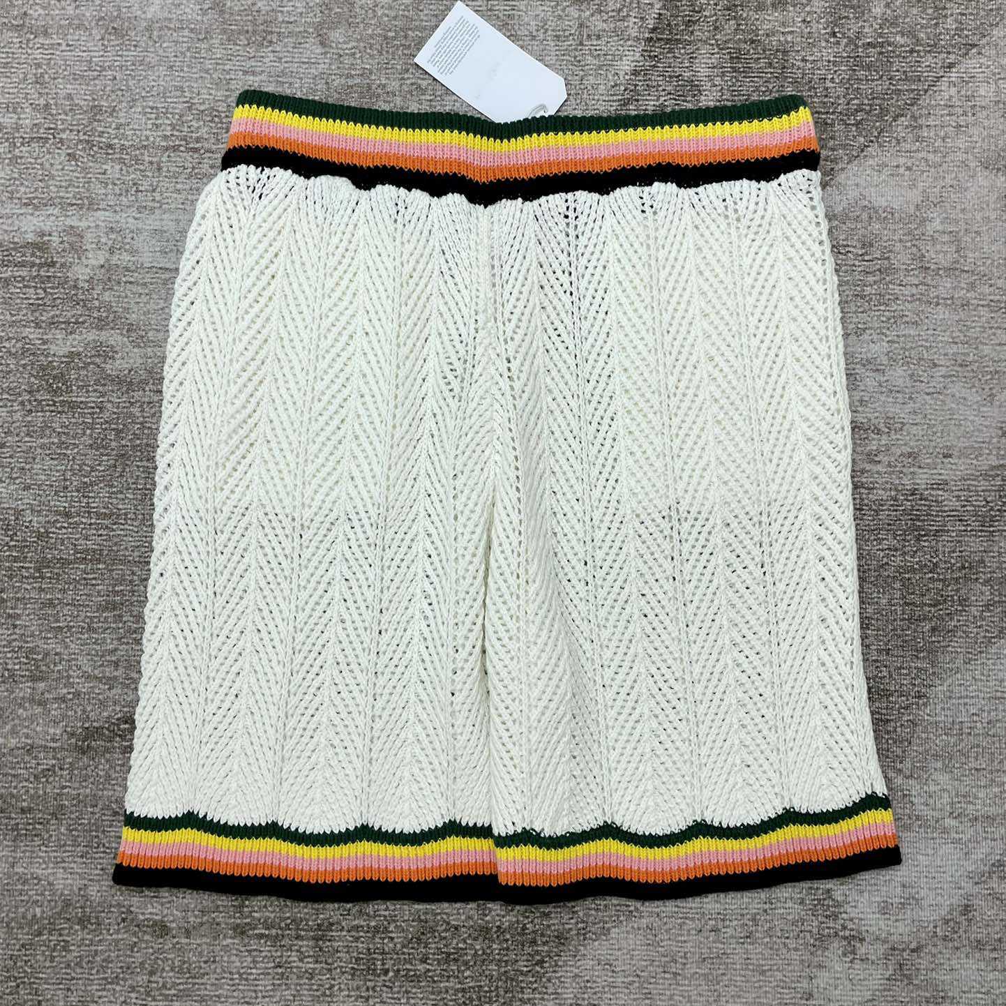 Casablanca Chevron Lace Shorts   D0046 - PerfectKickZ