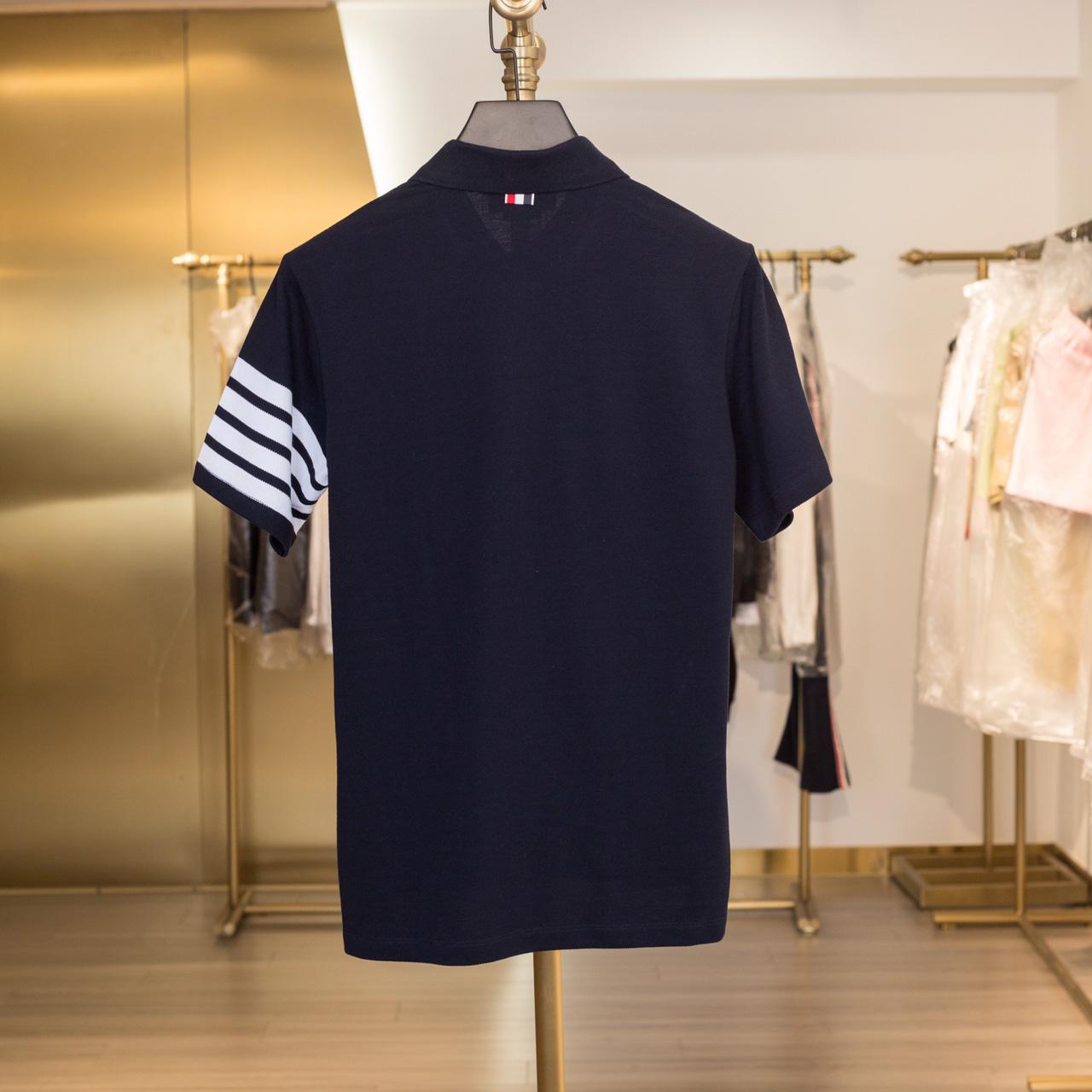 Thom Browne Classic Pique 4-Bar Short Sleeve Polo  2091 - PerfectKickZ