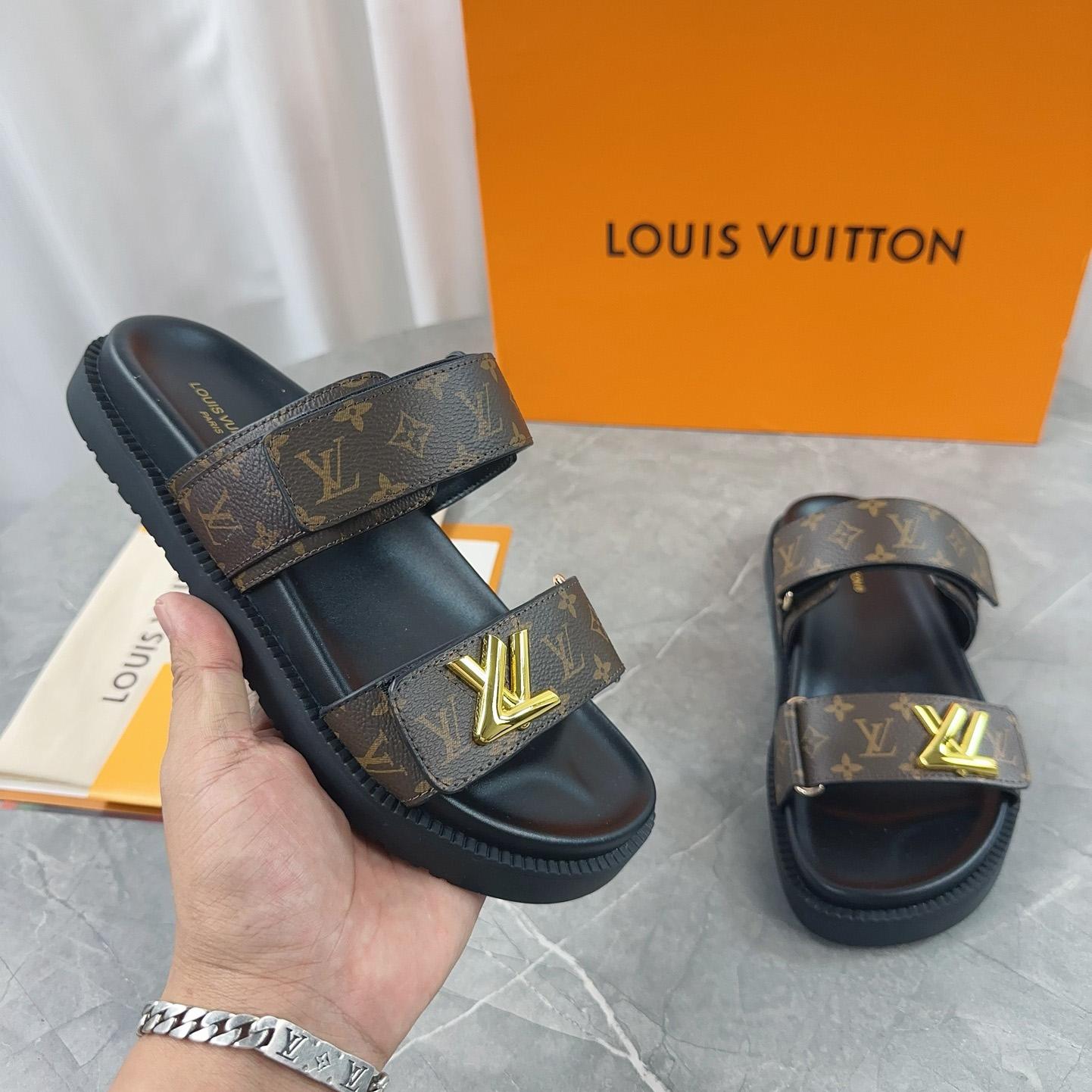 Louis Vuitton LV Sunset Flat Comfort Mule   1AD1HE - PerfectKickZ