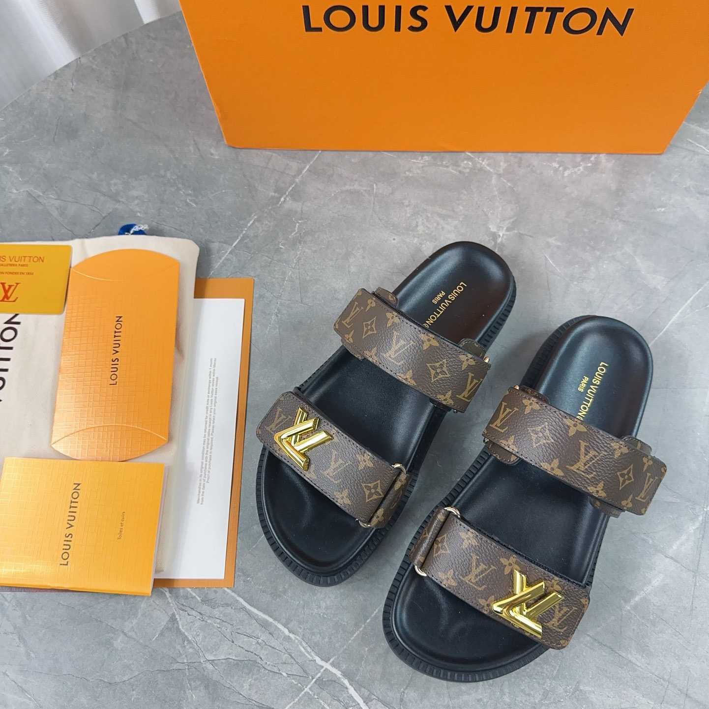 Louis Vuitton LV Sunset Flat Comfort Mule   1AD1HE - PerfectKickZ