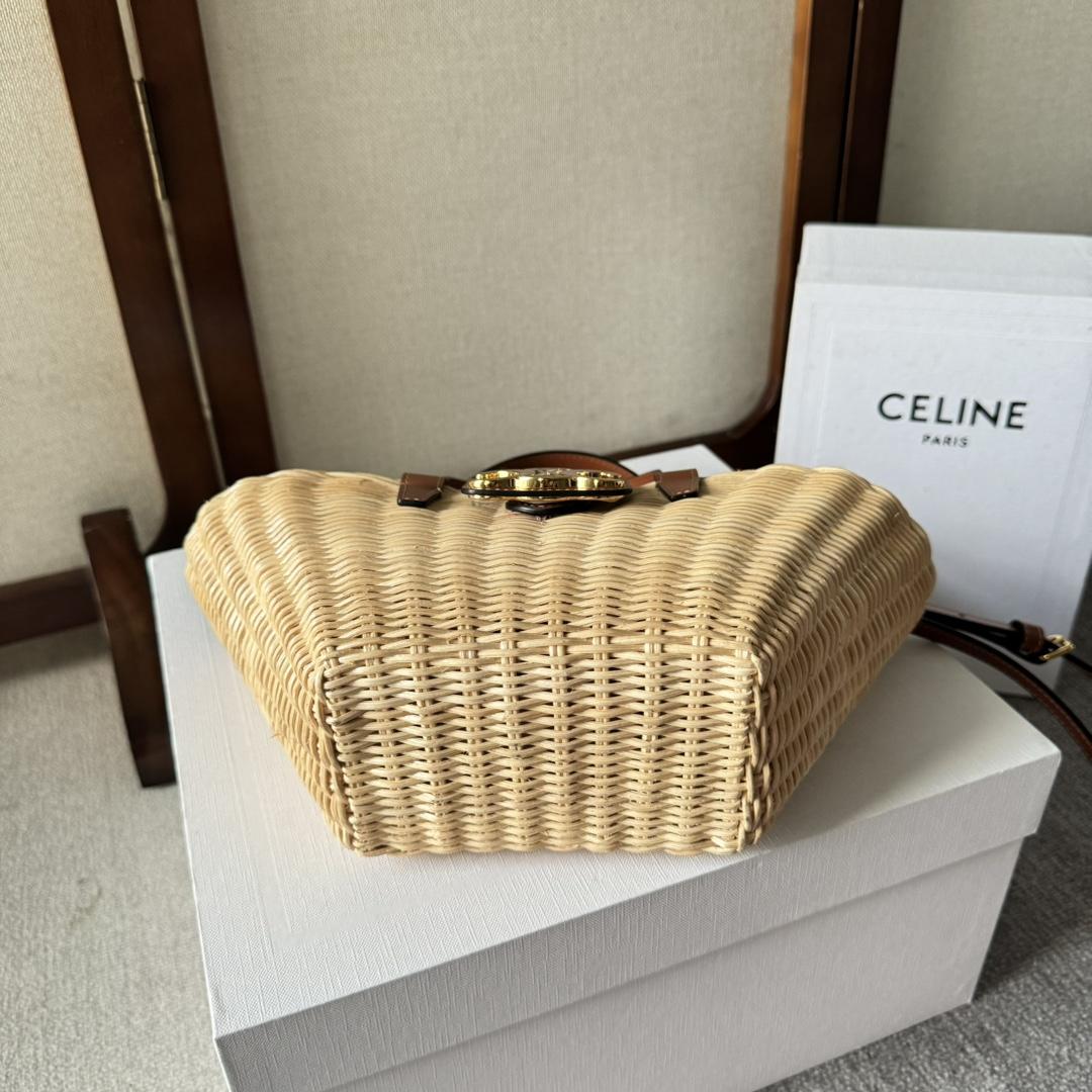 Celine Teen Couffin In Wicker And Natural Calfskin - PerfectKickZ