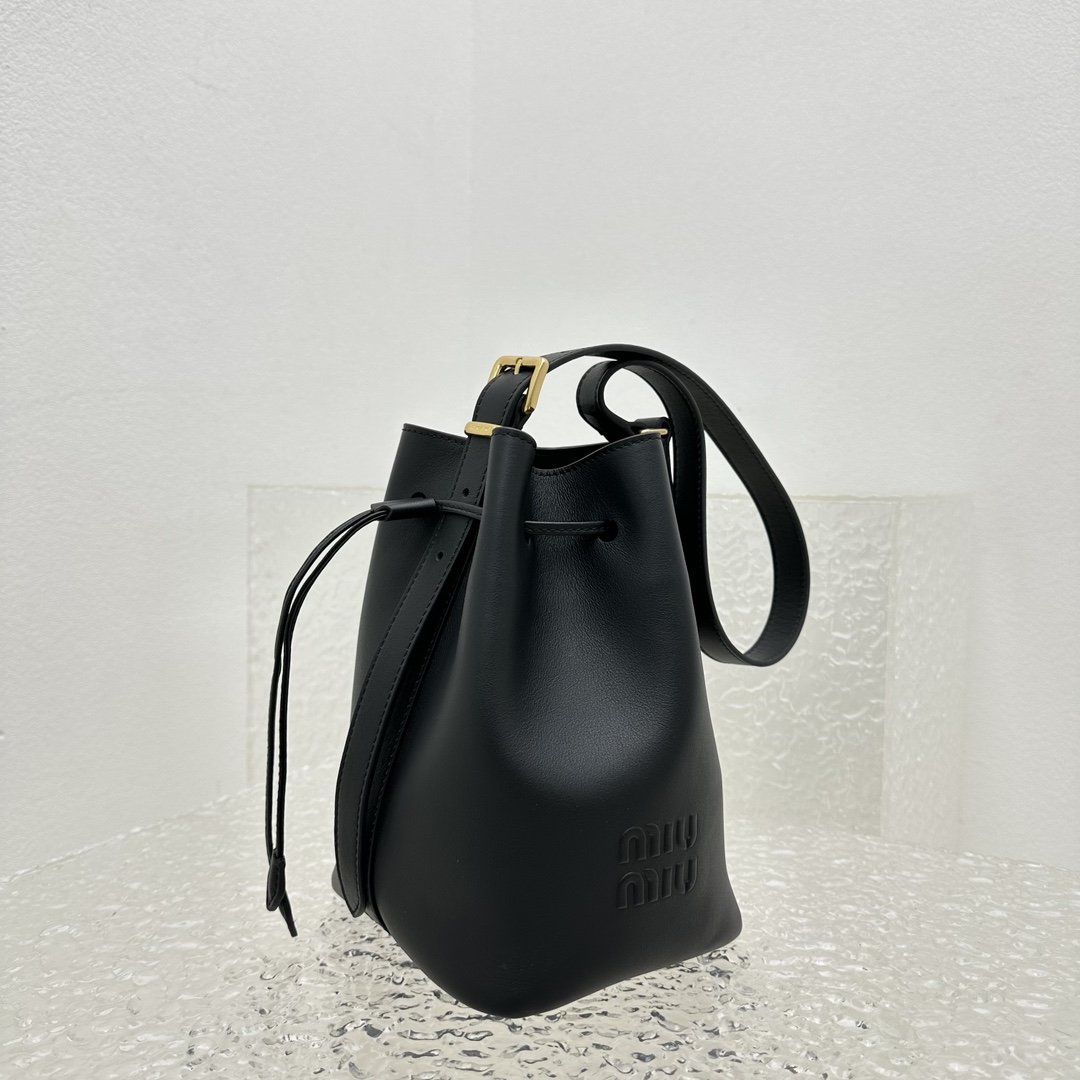 Miu Miu Leather Bucket Bag - PerfectKickZ