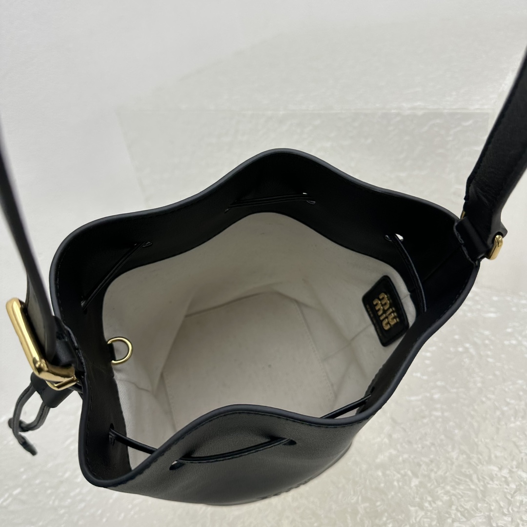 Miu Miu Leather Bucket Bag - PerfectKickZ