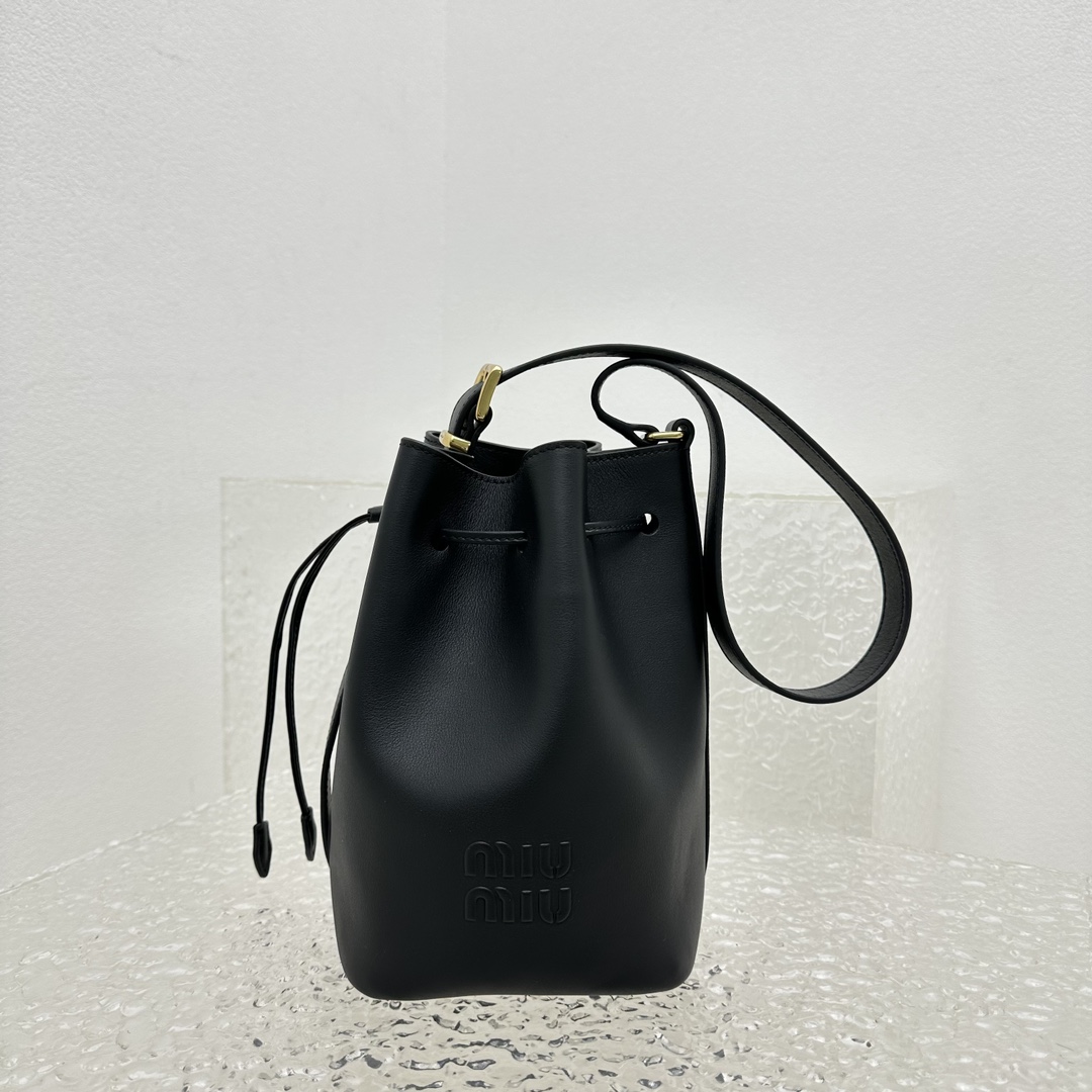 Miu Miu Leather Bucket Bag - PerfectKickZ
