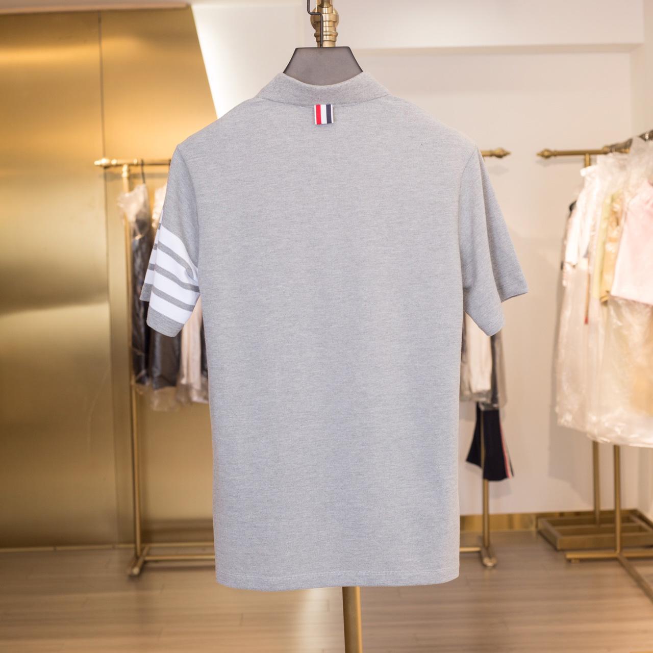 Thom Browne Classic Pique 4-Bar Short Sleeve Polo  2091 - PerfectKickZ