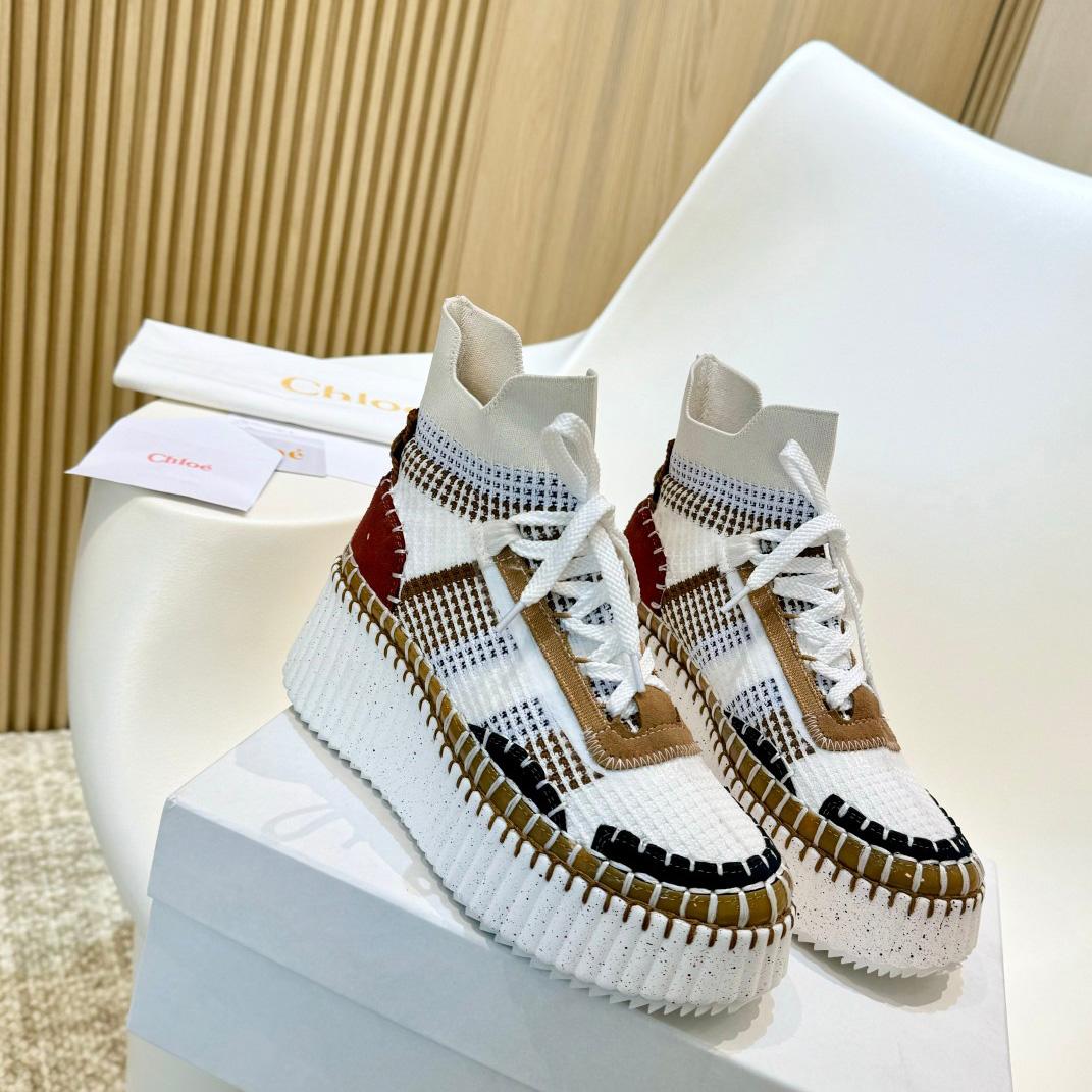Chloe Nama Wedge Sneaker  - PerfectKickZ