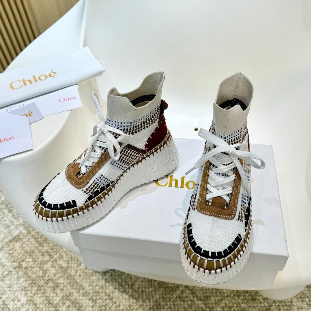 Chloe Nama Wedge Sneaker  - PerfectKickZ