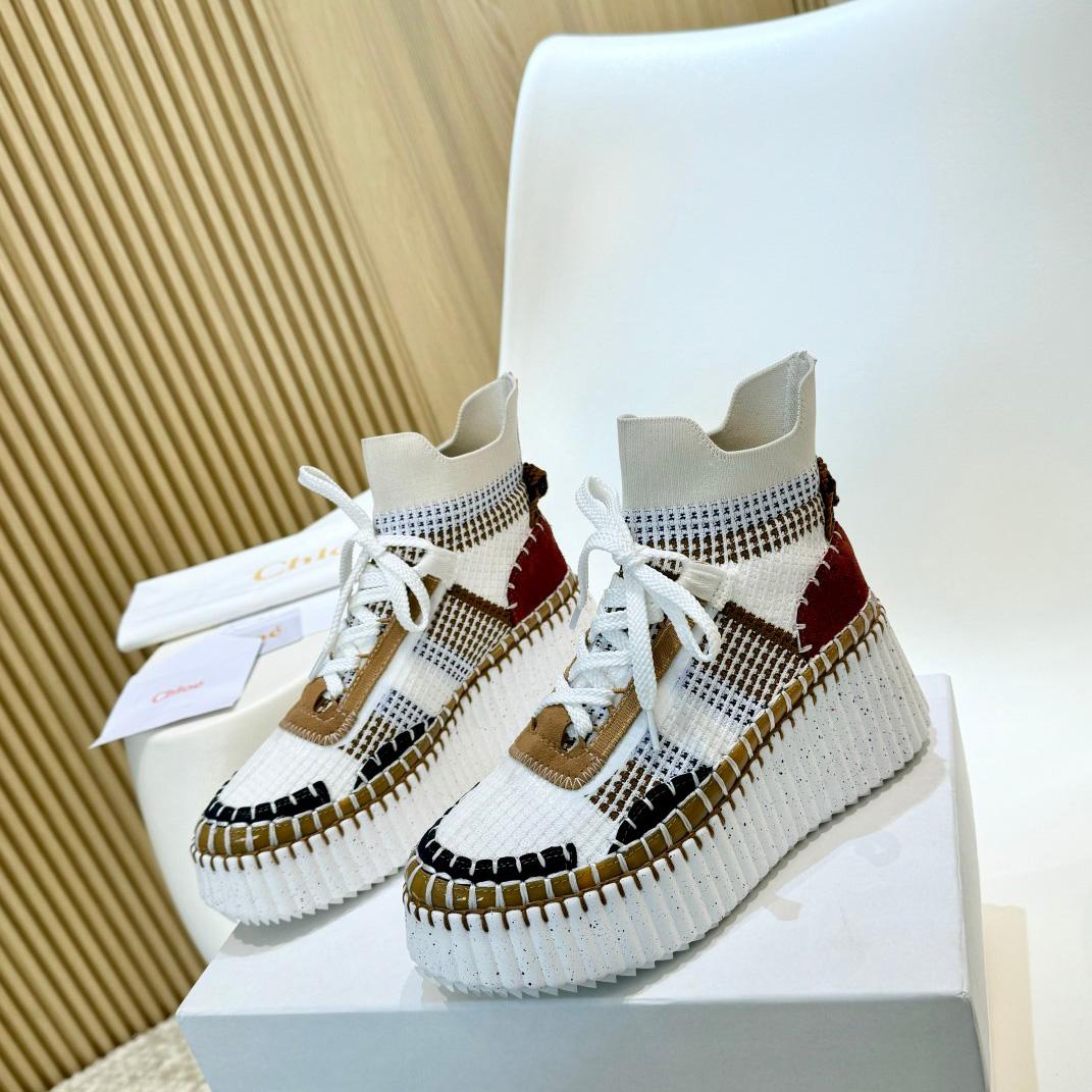 Chloe Nama Wedge Sneaker  - PerfectKickZ