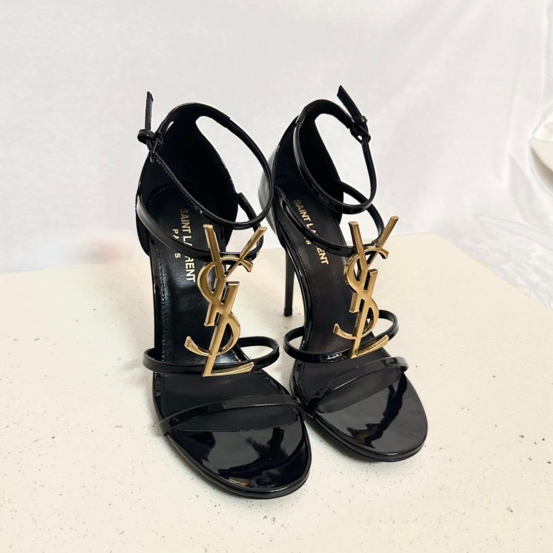 Saint Laurent Cassandra Open-toe Sandals - PerfectKickZ