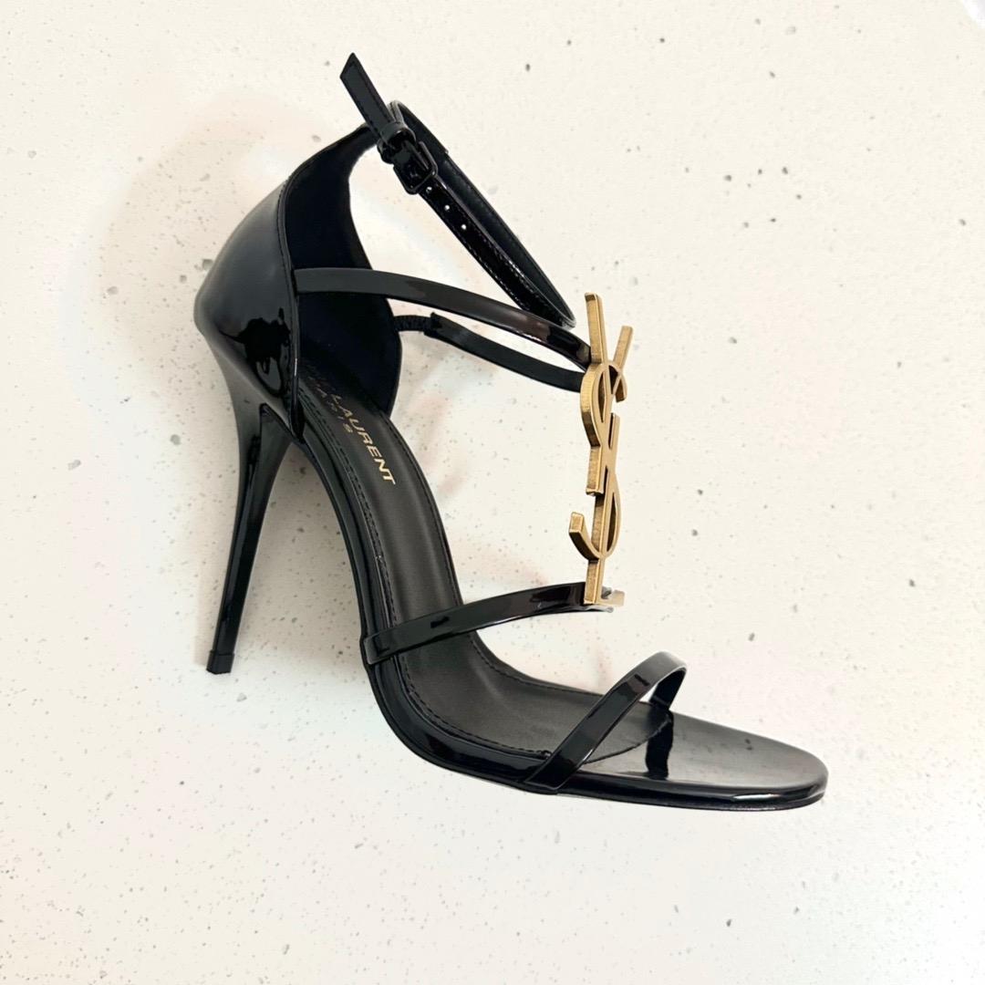 Saint Laurent Cassandra Open-toe Sandals - PerfectKickZ