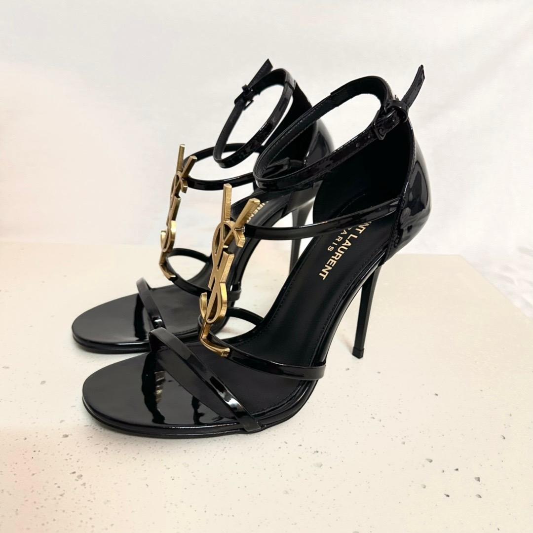 Saint Laurent Cassandra Open-toe Sandals - PerfectKickZ